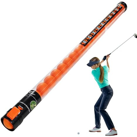 Tubo de recogida de pelotas de golf, tubo transparente de gran capacidad, colector de pelotas ligero, recuperador de golf duradero, herramienta de recogida de pelotas de golf que ahorra mano de obra