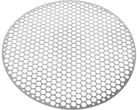 OFFSCH Rotonda in Acciaio Resistente per Barbecue Portatile Rete Barbecue Robusta per Cottura all Aperto Camping e Giardino Caduta per Piccoli Cibi e Facile da Pulire
