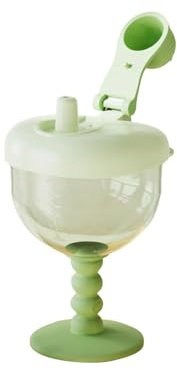 Générique Gobelet Verres à Pied pour Tout-Petits Tasses Hautes Verre à vin pour Tout-Petits Verre à jus pour - biberons pour Le Lait des - Tasse d'eau Portable, Gobelet Anti-Fuite avec Échelle (Vert)