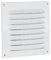 Upmann 54614 Wetterschutzgitter Alu 300x300 weiß mit Fliegenschutz