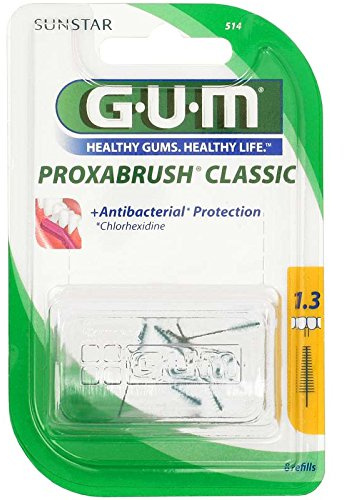 GUM Proxabrush Classic 8 Stück Tanne 1,3mm ISO 4, 3er Vorteilspack (3x 8 Stück)