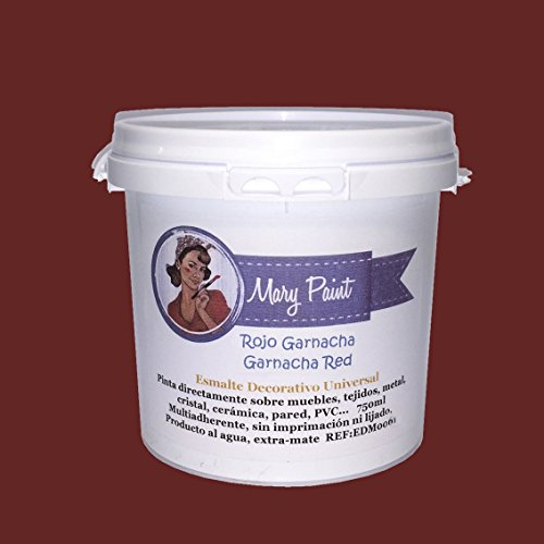 Mary Paint 750/00023 Wasserfarbe, Rot, 750 ml