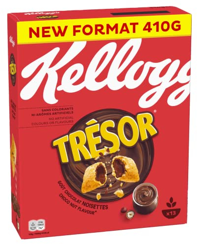 Kellogg's Tresor Choco Nut Flavour (1 x 410 g) – x mit Schokoladen-Haselnuss-Geschmack – Tresor. Crazy Tasty.