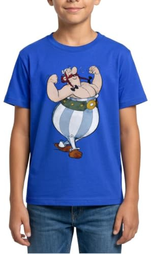 Asterix & Obelix Glücklich Muskeln Kinder T-Shirt
