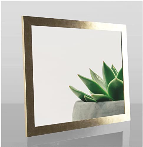Bilderrahmen Diamond 60x70 cm Gold Antik Optik ideal für Diamond Painting mit 1mm antireflex Kunstglas