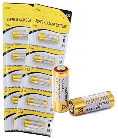 Cotchear Lot de 10 piles alcalines A23 12 V 23 A 12 V A23 E23A MN21 0 % Hg