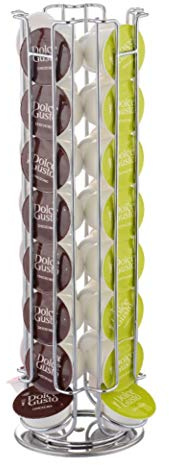 FIND A SPARE Coffee Capsule Holder Pod Rack Stand Rotating 360 Degrees for Nescafé Dolce Gusto (32 Pod Holder)