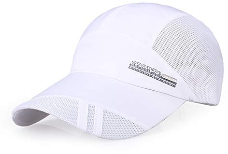 BEISIJIA Ultratunn snabbtorkande UV-solskyddande baseballkeps, nät ventilerande, utomhussport, löpning, mössa, unisex, Vitt, one size