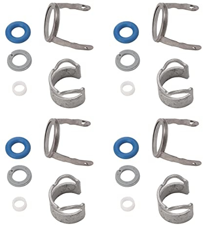Keenso Auto kraftstoffeinspritzung O-Ring, Auto Kraftstoffeinspritzventil Dichtungssatz Einspritzdüsen O Ring Dichtungssatz 06D998907 für A3 Hatchback, Saloon, Avant TT