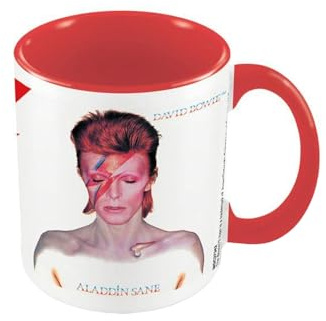 Pyramid International David Bowie Mug in Presentation Gift Box (Red Aladdin Sane Design) 11oz Ceramic Mug - Official Merchandise