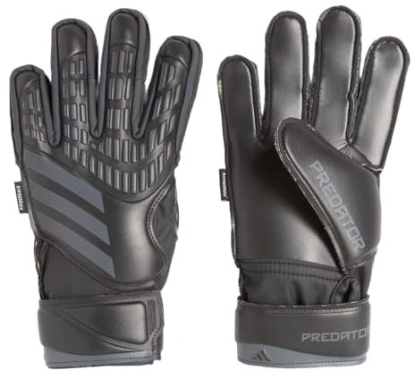 adidas Unisex-Kids Match Predator Fingersave Torwarthandschuhe, Schwarz/Schwarz, 6