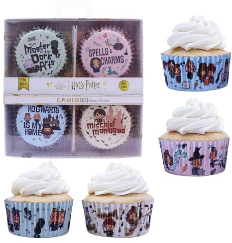 PME Harry Potter Cápsulas para Cupcakes Forradas de Aluminio, Set de 60, Hechizos