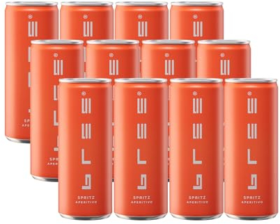 Bree Spritz Aperitivo | erfrischender Aperitif mit bittersüßem Geschmack und fruchtiger Orangennote | 12 x 0,25l