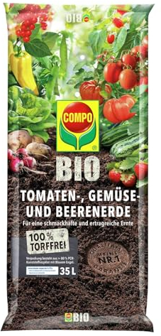 Compo Bio Tomaten-, Gemüse u. Beerenerde torffrei, 35 Liter