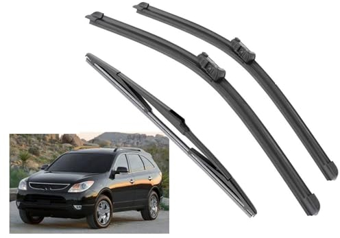 TOYOCC Car Front Rear Wiper Blades Brushes Cutter Accessories For Hyundai For Veracruz IX55 2006 2007 2008 2009 2010 2011 2012 Windshield Wiper