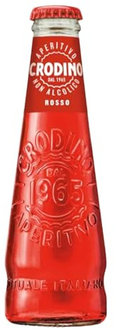 Crodino Rosso XL Aperitivo Analcolico 17,5cl Confezione da 24 Bottigliette Il Vero Aperitivo Italiano Gusto Arancia Rossa