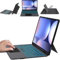 Funda con teclado para Samsung Galaxy Tab S9 Ultra/S8 Ultra/S10 Ultra de 14.6 pulgadas: 7 colores retroiluminados, funda desmontable para teclado con panel táctil inteligente, funda para tablet con
