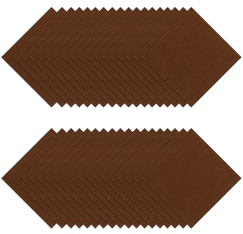 CYEER 36 Stück Teppichfliesen Selbstklebend 30x30CM, Teppichfliesen Selbstliegend, Teppich Fliesen, Teppich Selbstklebend, Teppichfliesen Weich, Auslegware Teppichboden für Hotel, Haus, Büro(Braun)