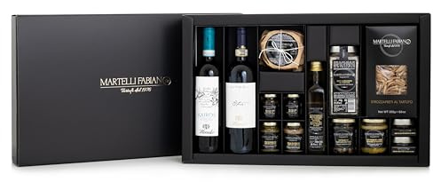 Confezione Regalo Tartufo NEW YORK - Cesti Natalizi Pasquali a base di Tartufo - Prodotti Tipici Artigianali - Idea Pacco Gastronomico Natale Pasqua - Truffle Gift Idea - Martelli Fabiano Tartufi