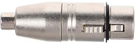 HEMOTON Xlr Weiblich Rca Weiblich Adapter Aus Robustem Zinklegierung Für Mikrofon Audio-übertragung Stabiler Signalanschluss Einfach Zu Verbinden Geeignet Für Mischpulte Und Audiogeräte