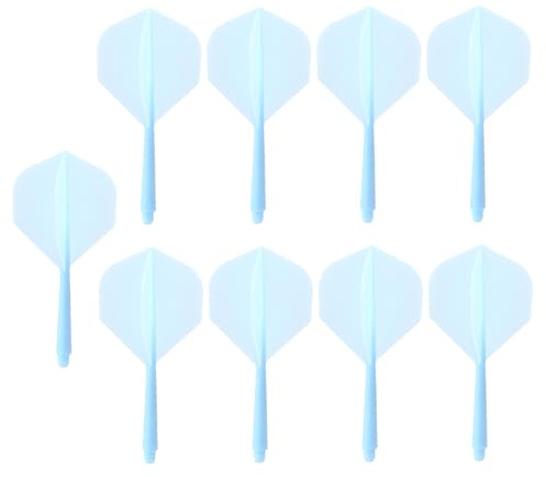 HERZONE Dart skaft och flights från en bit dartpiltillbehör 2BA (blå)