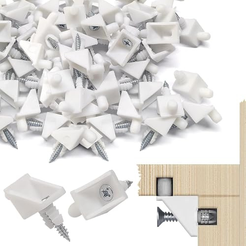 TXXATX 60 Stück Bodenträger Weiß Regalbodenträger passend als Ersatzteil #101558 Einlegeboden Halter Regalbodenhalter Schrankrückwand Befestigung für Möbelschrank Kleiderschränke Bücherregale Tisch
