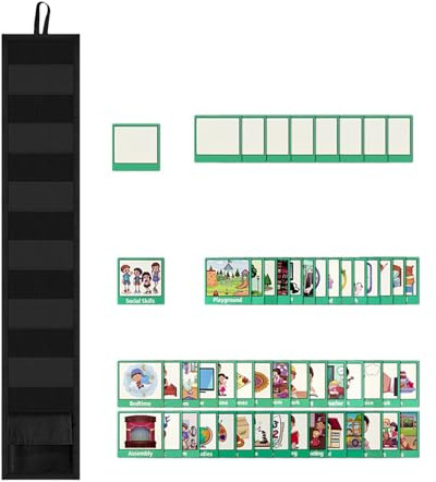 Visueller Zeitplan für Kinder - Täglicher Routinekalender, Klassenzimmertasche | Kinderplaner -Diagramm Visual Now und Next Board, planen Karten zur Unterstützung von Kommunikation, Routine und Überga