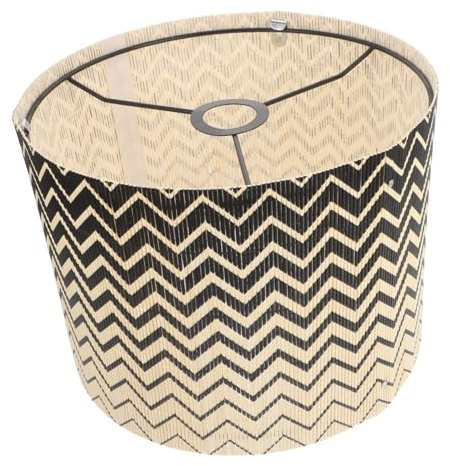TOPPERFUN Pantalla De Lámpara De Noche Estampada Geométrica Pantalla De Lámpara De Mesa Moderna Para Portalámparas Decoración Del Hogar
