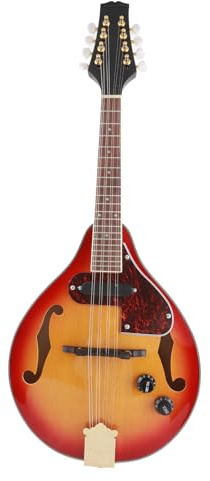 EBTOOLS 8-String Electric A Mandolin with Rosewood Fingerboard, Includes Cable, Strings, and Cloth, for Every Musician.