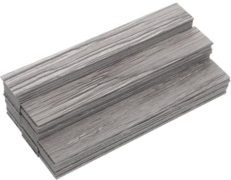 CLISPEED Miniature Dollhouse Flooring 1:12 Scale DIY Wood Floorboards, 40pcs Durable Scratch-Resistant Panels for Dollhouse Accessories, Easy Assembly for Custom Tiny Home Decor & Craft Projects