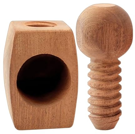 Herramienta para galletas de nuez, clip de madera de nogal con forma de hongo, pelador antideslizante para nueces pecanas, avellanas diarias, hornear, aperitivos, hogar, viajes, picnics