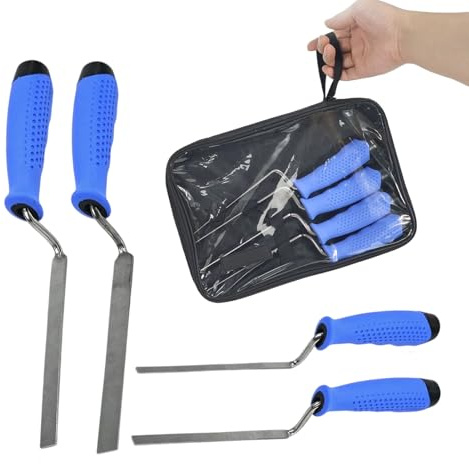 Cazzuola per giunzione – Set di 4 cazzuole di riparazione per cemento antiscivolo – Cazzuola ergonomica per stuccatura di riparazione della parete e piastrelle sigillanti