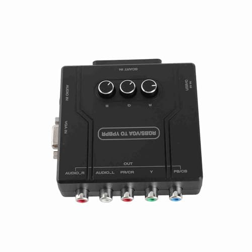 Generic Convertidor de Componentes RGBS VGA SCART a YPBPR Pantalla de Juego Clara y Vívida para N64, Cable USB