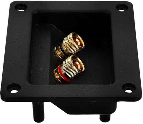 GRIRIW Subwoofer in Lega di Rame Massiccio Connettore 2 Vie per Casse Audio Trasmissione Audio Stabile Design Compatto Fai da Te