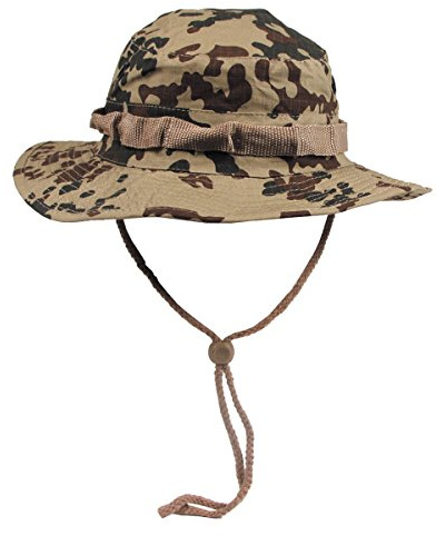 MFH Buschhut US mit Kinnband GI Boonie Rip Stop, XL(61), Beige - Camouflage
