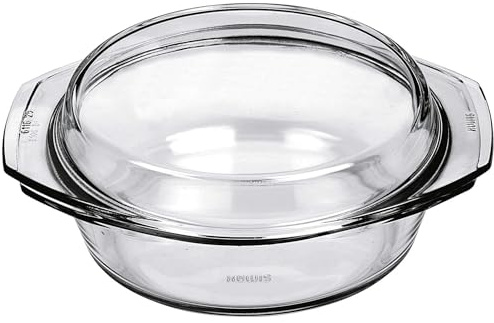 Simax Bol avec Couvercle Verre Transparent 22,5 x 22,5 x 9,3 cm