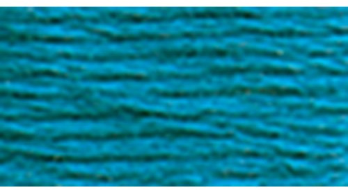 DMC 117–3765 Mouline randig bomull sex tråd sticktwist gänga, dark peacock blue, 8,7-yard