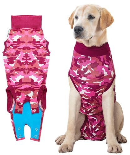 Suitical Recovery Suit Cane, L, Mimetico Fondo Rosa