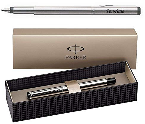 Personalised Engraved Parker Vector Stainless Steel Fountain Pen FREE ENGRAVING