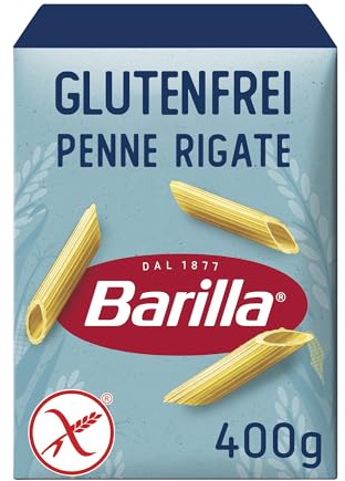 Barilla Pasta Penne Rigate glutenfrei aus Reis und Mais – 1er Pack (1 x 400g) | Kurze Nudeln aus weißem Mais, gelber Mais und Vollkornreis