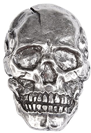 Tini - Shirts Totenkopf Gürtelschnalle Biker Buckel Skull : Gürtelschliesse Skull Masse ca.: 7,3 x 5 cm Farbe: silber
