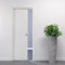Porte Italiane, Puerta Corredera Interior de Pared, Puerta Empotrada de Madera, Marco en HDF y Molduras Impermeables, Color Blanco, 80x210 cm, con Cerradura de Cromo Satinado
