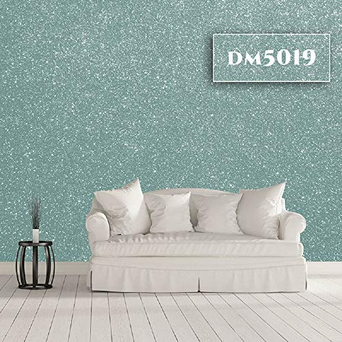 MAZZA Pittura Decorativa Per Interni Brillantinata Glitterata Lt 5 Diamante Colorificio Vernice Brillantini Glitter Muro Idropittura Murale Colorata (Celeste Mare Chiaro Dm5019)