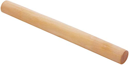Boodtag 3 Taille Rouleau à Pâtisserie Rolling Pin en Bois Hêtre Écologique Accessoire Cuisson Classiques Traditionnels Patisserie pour Pizza Pain Pâte (50cm)