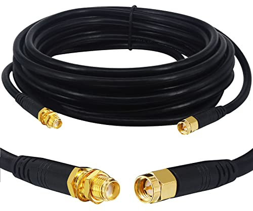 Boobrie SMA Mâle Femelle 5M Câble RG58U 50 ohms Rallonge SMA Mâle à Femelle Câble SuperFlex RG58U Faible Perte pour 3G 4G LTE Antenne WiFi Routeur LAN sans Fil Caméra De Piste