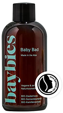 BAYBIES Baby Bad 200ml | Mildes Pflegebad & Badezusatz Für Babys | Zertifizierte Naturkosmetik | Reinigt Besonders Sanft