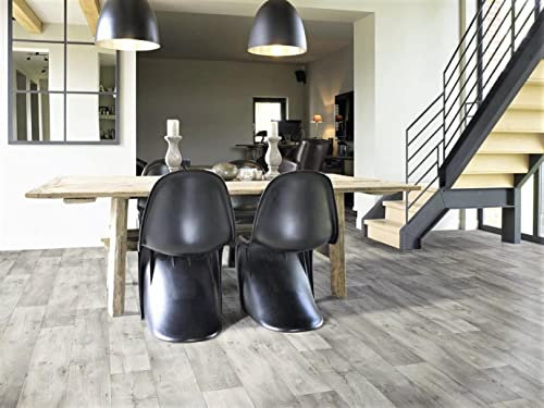 PVC Bodenbelag Vinylboden in lebhaftem Holz Design, Zuschnitt (2m breit, 4m lang)