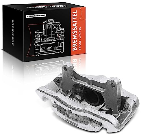 Frankberg Bremssattel Bremszange Vorne Links Aluminium mit Halter (Lochabstand Halterung 146mm) Kompatibel mit A3 8P1 Superb II 3T4 Golf V 1K1 P.a.s.s.a.t 3C2 Replace# 1K0615123C
