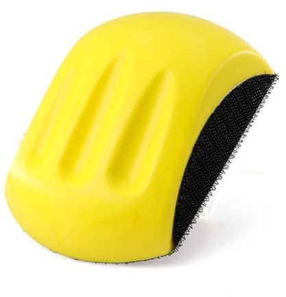 HOMESOM 1PC 5 Hand Sanding Block Hook & Loop Backing Pad Sandpaper Holder Hand Grinding Block