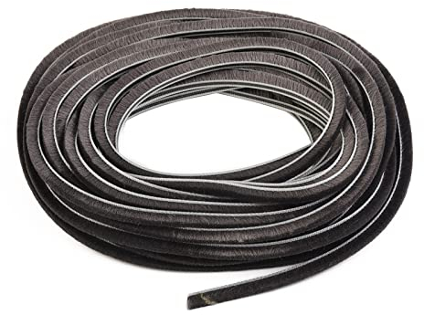 HpLive Junta de 10 m, autoadhesiva, para puerta, ventana, sellado, 5 mm x 6 mm, junta de puerta, cepillo de sellado para puerta, ventana, armario